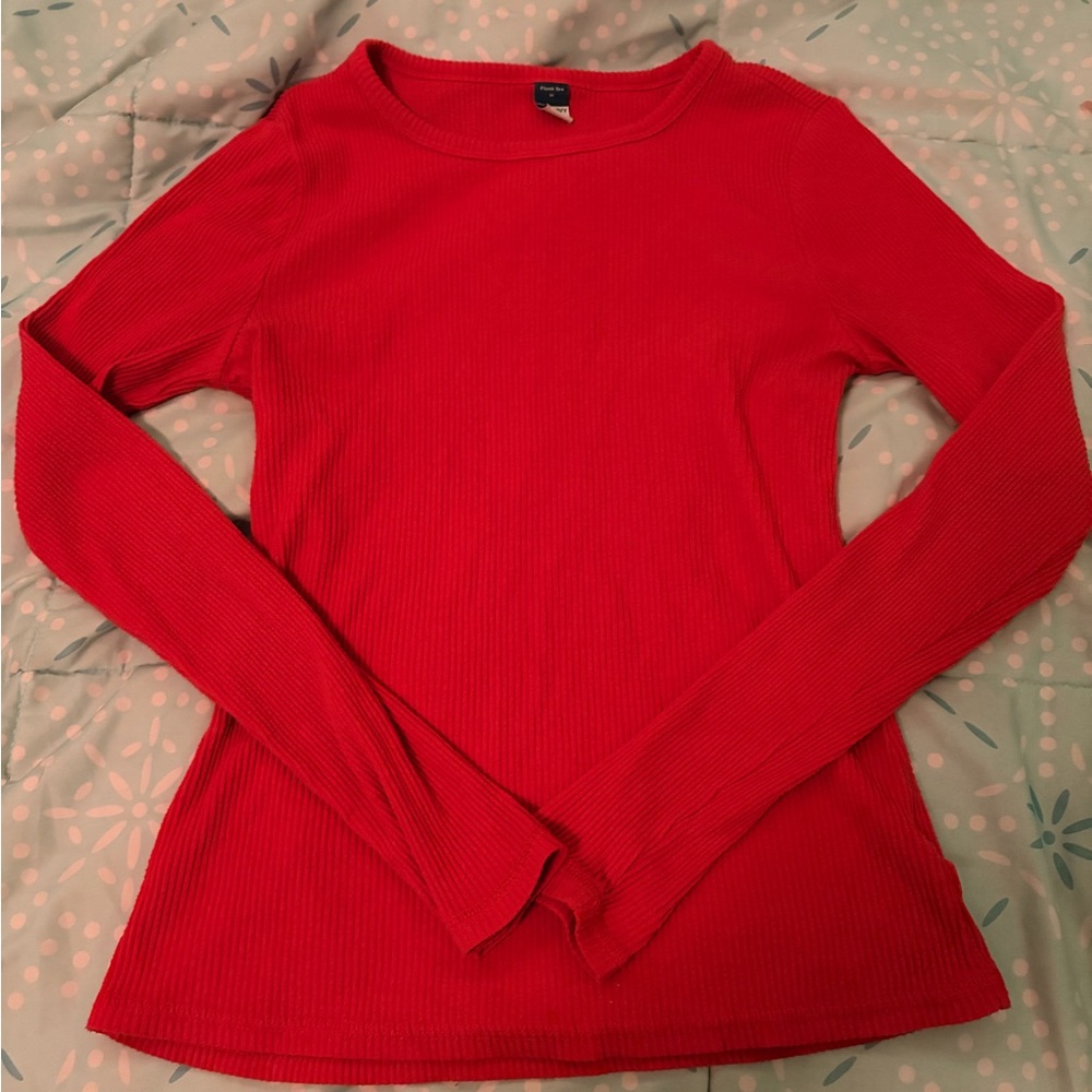 Old Navy Red Plush Tee (size: m)
